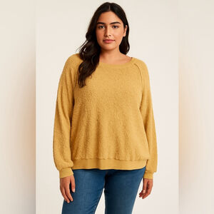 By Together Golden Yellow Crewneck Pullover Medium